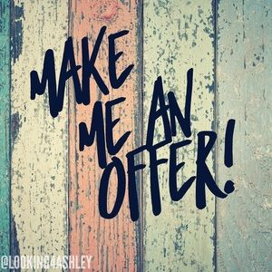 All reasonable offers are welcome!